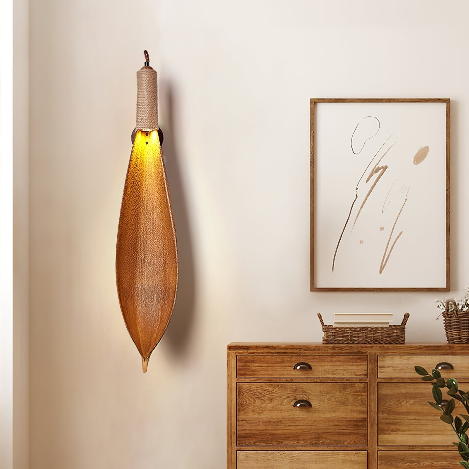 Cocoa Leaf Wall Sconce - Lamp Outdoor