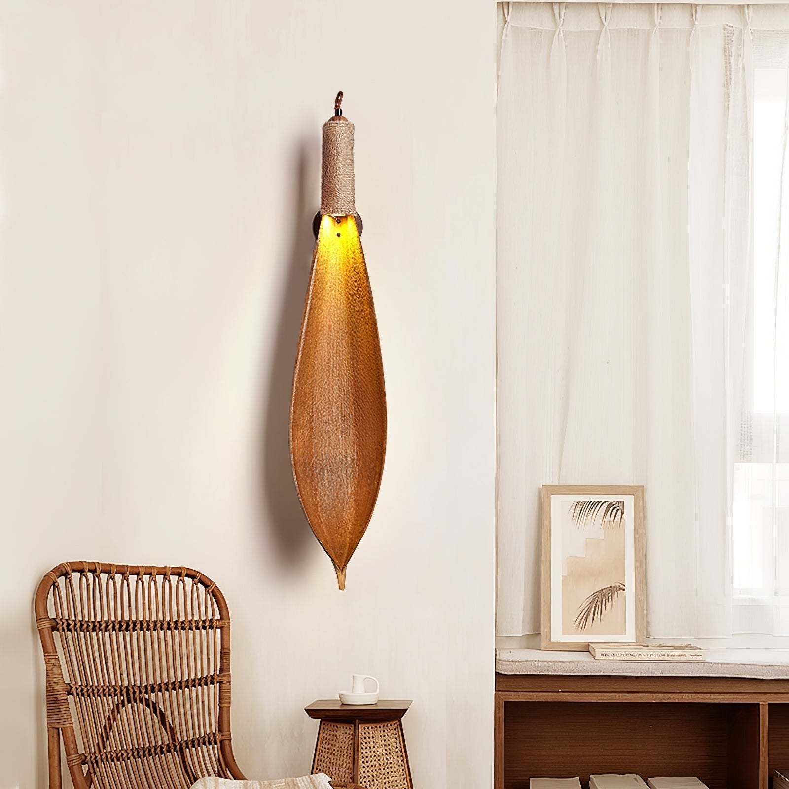 Cocoa Leaf Wall Sconce - Lamp Outdoor