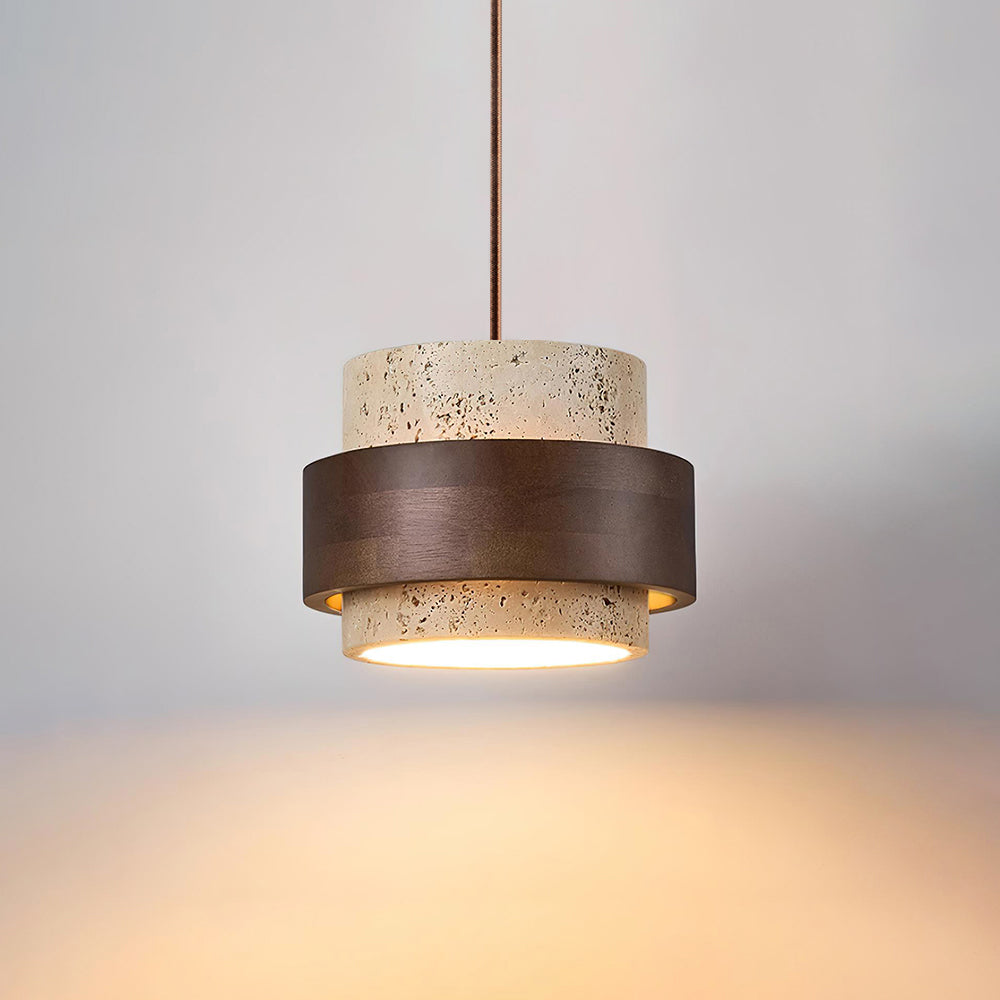 Perra Pendant Light Travertine - Lamp Outdoor