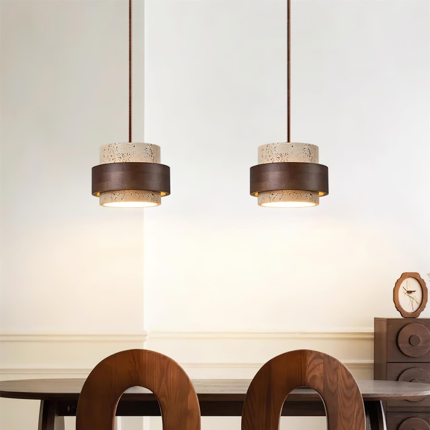 Perra Pendant Light Travertine - Lamp Outdoor