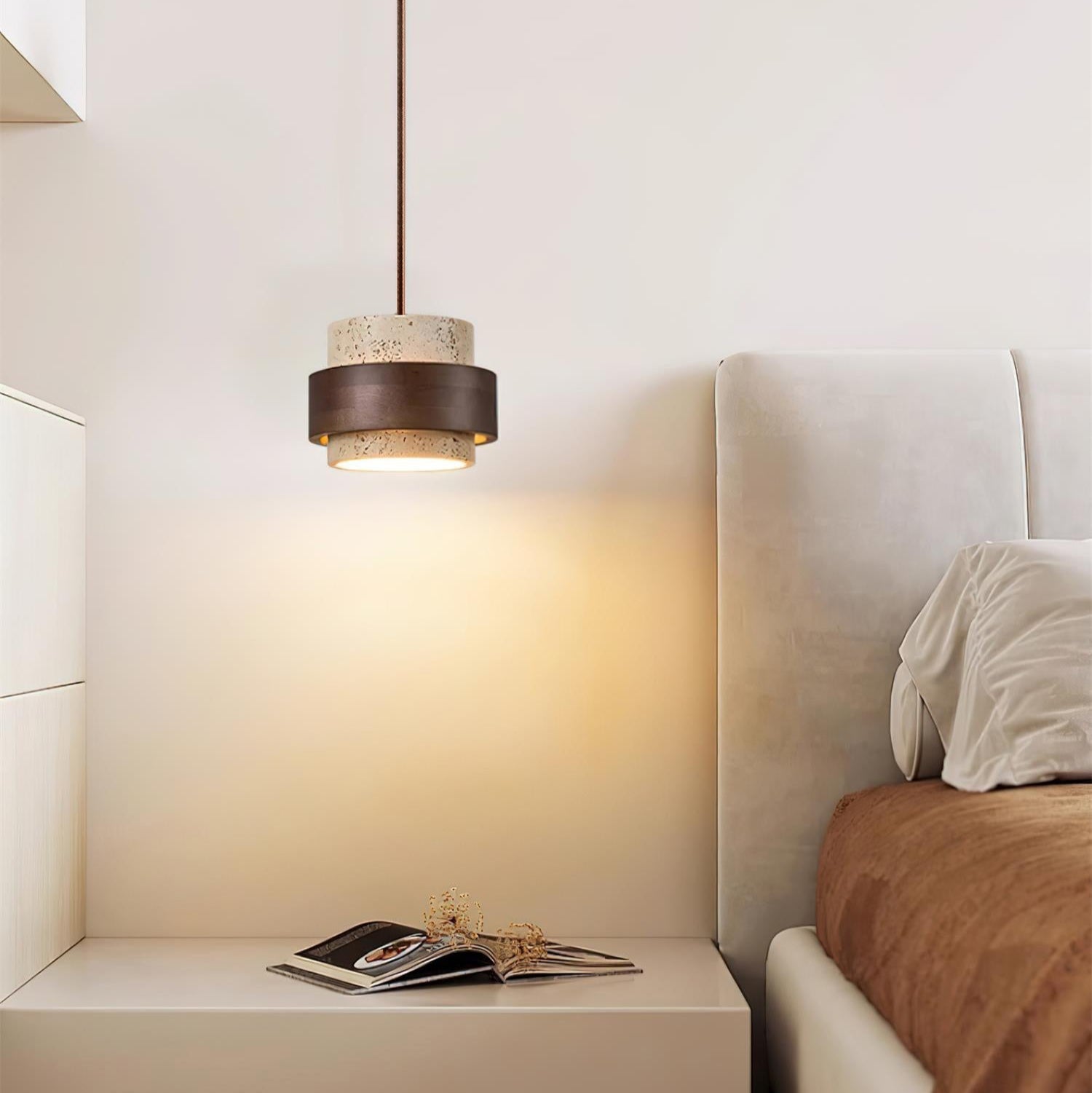 Perra Pendant Light Travertine - Lamp Outdoor
