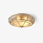Colonial Glass Drum Ceiling Light - Lamp Outdoor