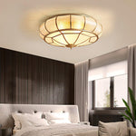 Colonial Glass Drum Ceiling Light - Lamp Outdoor