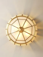 Colonial Glass Drum Ceiling Light - Lamp Outdoor