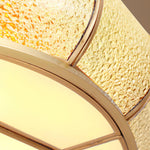 Colonial Glass Drum Ceiling Light - Lamp Outdoor