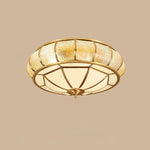 Colonial Glass Drum Ceiling Light - Lamp Outdoor