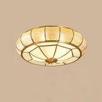 Colonial Glass Drum Ceiling Light - Lamp Outdoor