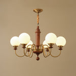 Nyvinia Vintage Brass Glass Chandelier - Lamp Outdoor