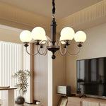 Nyvinia Vintage Brass Glass Chandelier - Lamp Outdoor