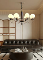 Nyvinia Vintage Brass Glass Chandelier - Lamp Outdoor