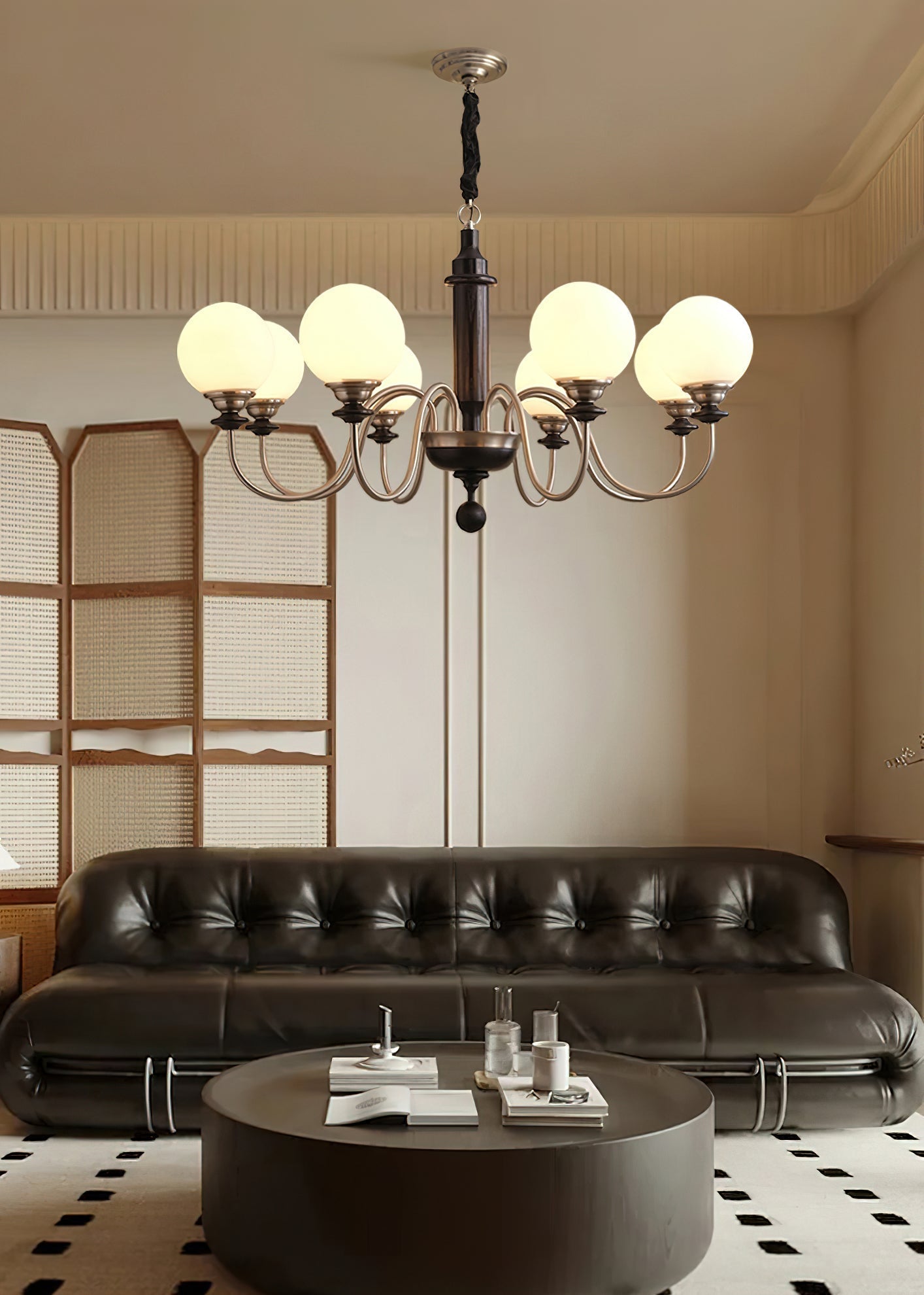 Nyvinia Vintage Brass Glass Chandelier - Lamp Outdoor