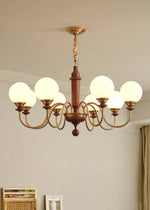 Nyvinia Vintage Brass Glass Chandelier - Lamp Outdoor