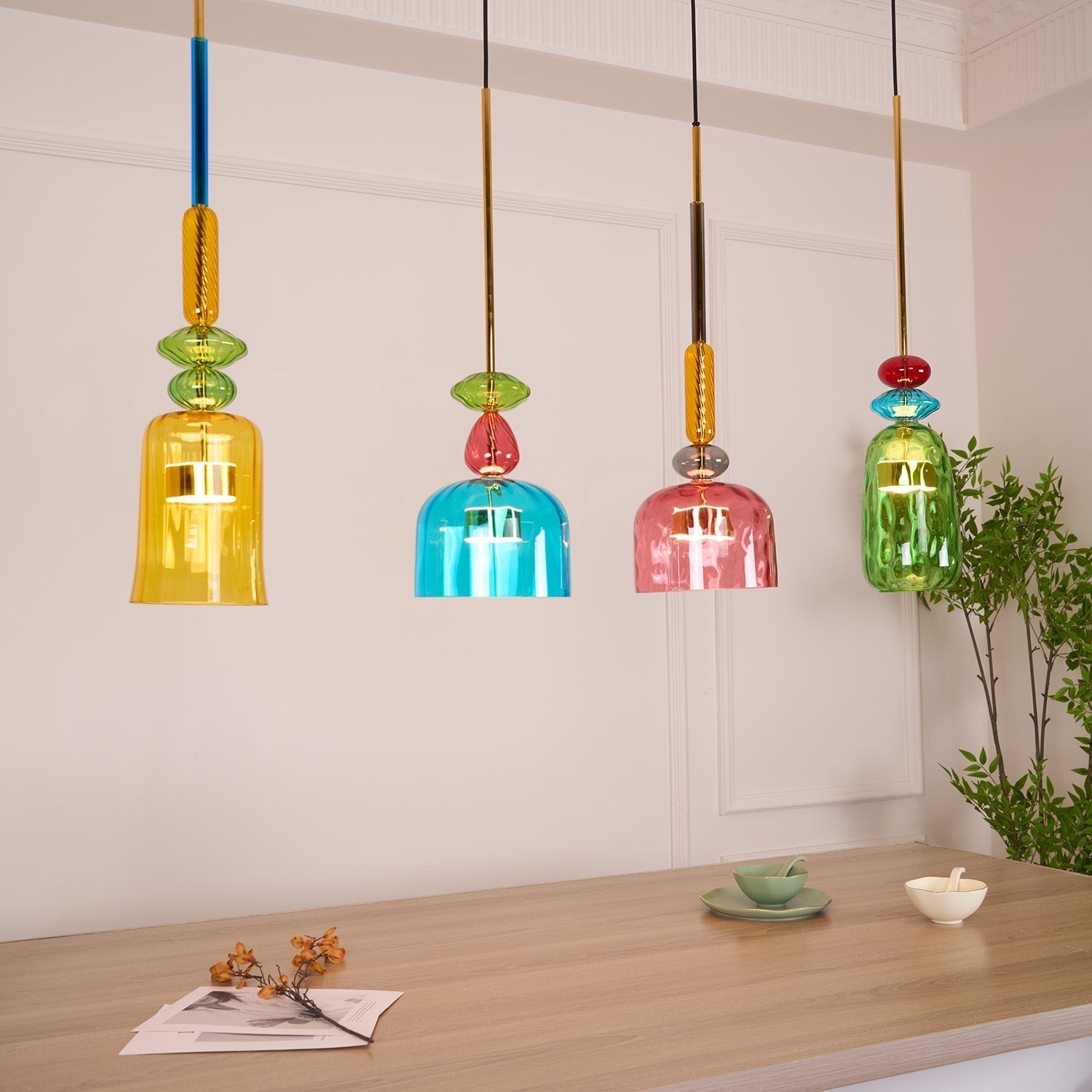 Muse Bohemian Glass Pendant Lamp - Lamp Outdoor