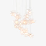 Zamarir Bubbles Cluster Metal Glass Pendant Light - Lamp Outdoor