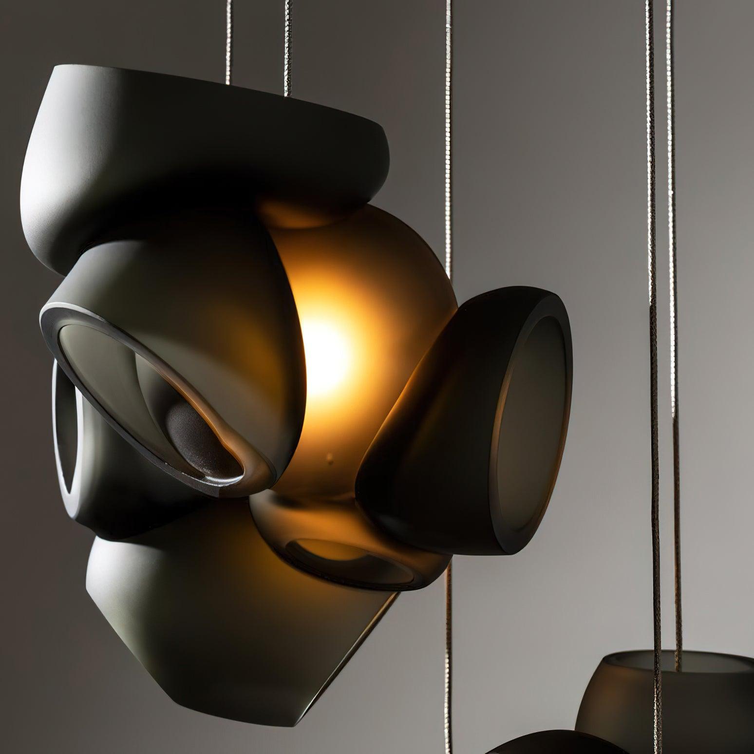 Zamarir Bubbles Cluster Metal Glass Pendant Light - Lamp Outdoor