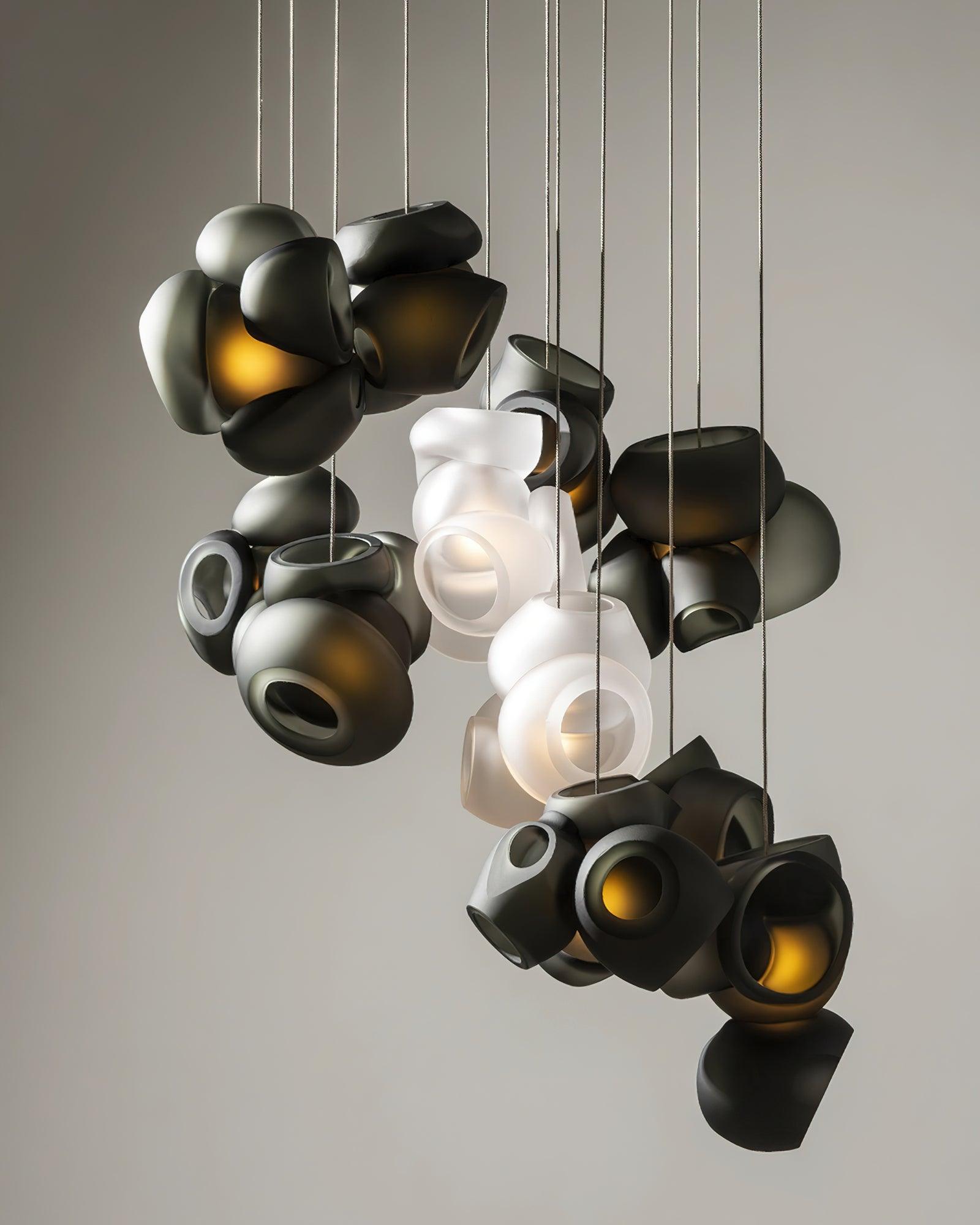 Zamarir Bubbles Cluster Metal Glass Pendant Light - Lamp Outdoor