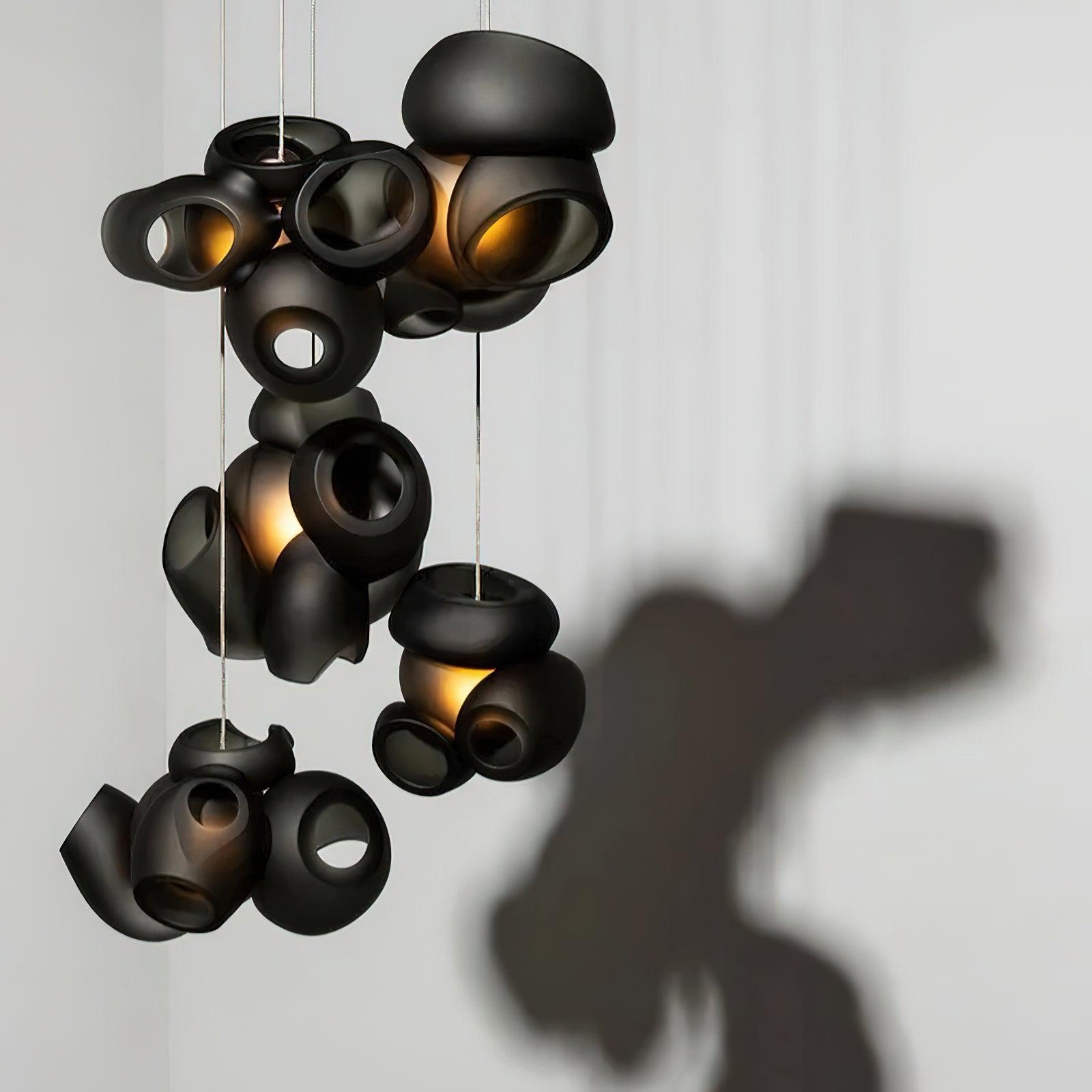 Zamarir Bubbles Cluster Metal Glass Pendant Light - Lamp Outdoor