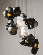 Zamarir Bubbles Cluster Metal Glass Pendant Light - Lamp Outdoor