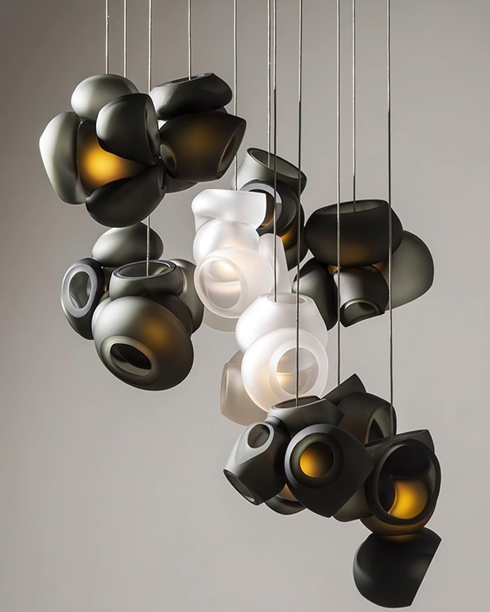 Zamarir Bubbles Cluster Metal Glass Pendant Light - Lamp Outdoor