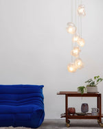 Zamarir Bubbles Cluster Metal Glass Pendant Light - Lamp Outdoor
