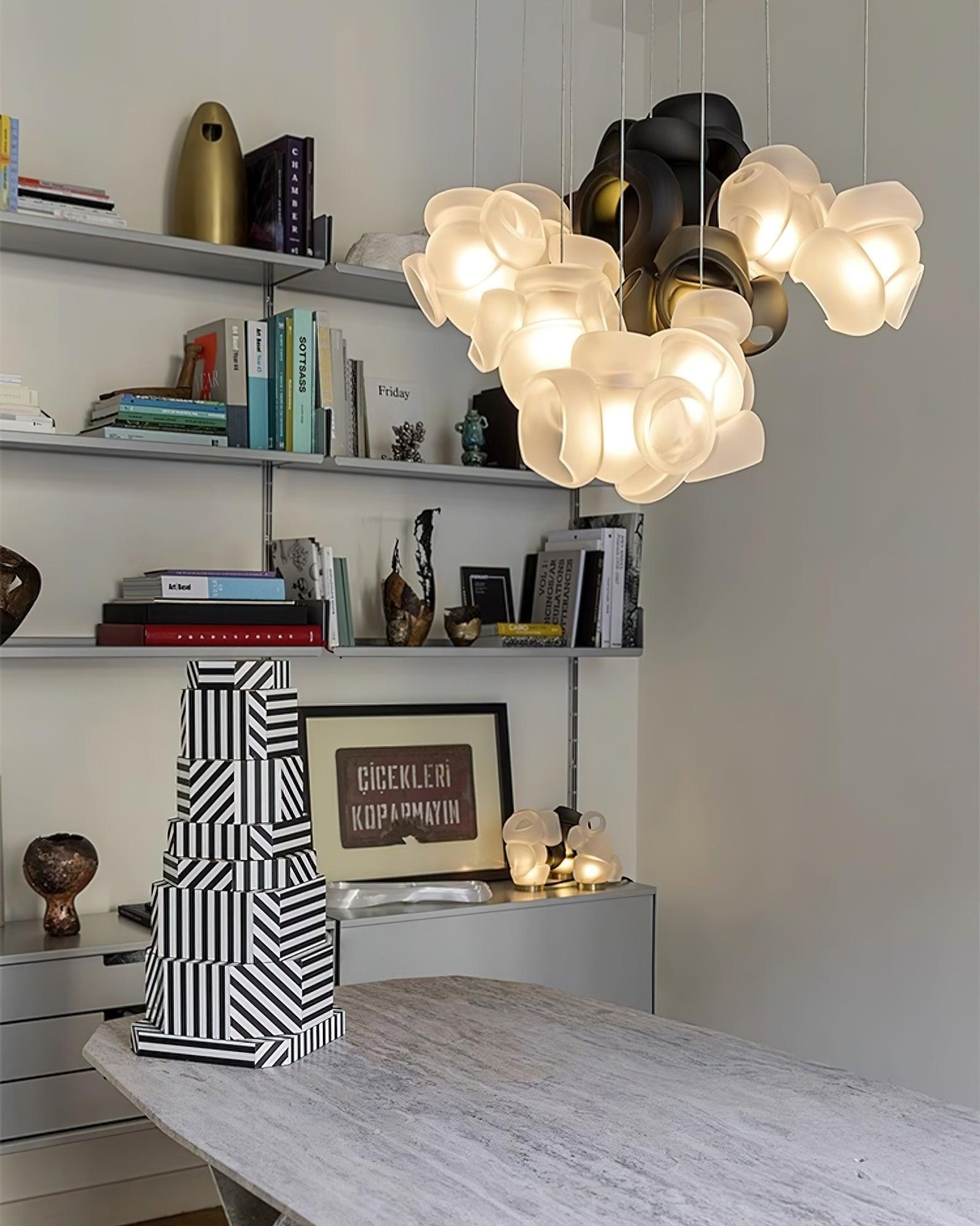 Zamarir Bubbles Cluster Metal Glass Pendant Light - Lamp Outdoor