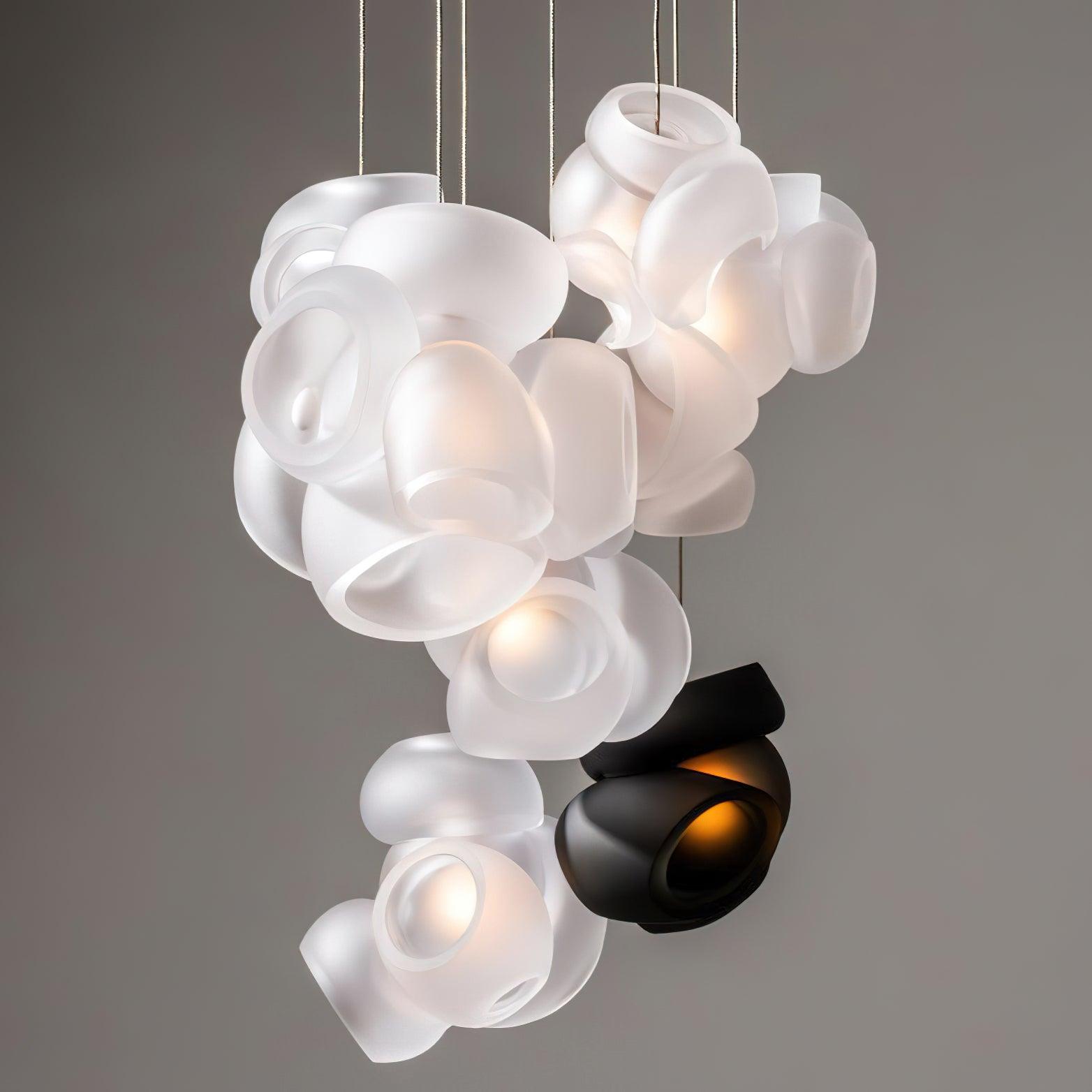 Zamarir Bubbles Cluster Metal Glass Pendant Light - Lamp Outdoor