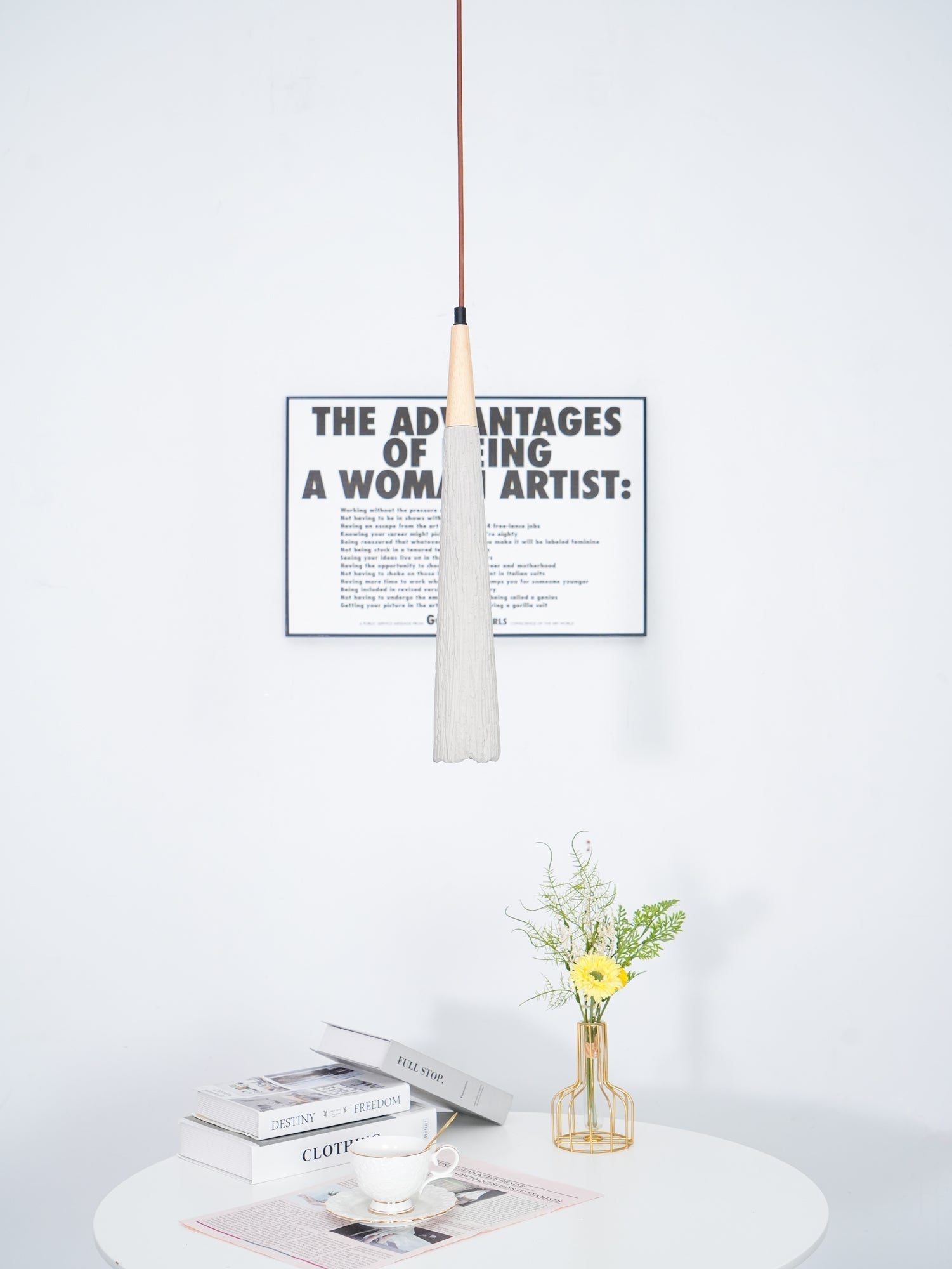 Concrete Pleated Pendant Lamp - Lamp Outdoor