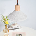 Concrete Pleated Pendant Lamp - Lamp Outdoor
