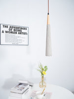 Concrete Pleated Pendant Lamp - Lamp Outdoor