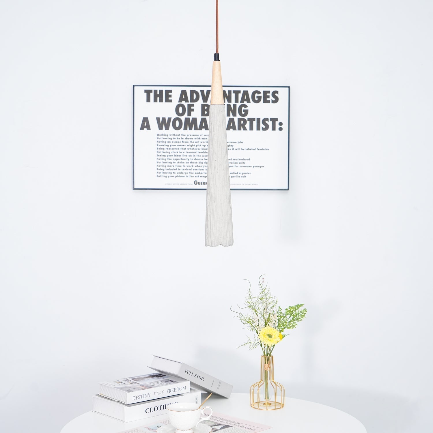 Concrete Pleated Pendant Lamp - Lamp Outdoor