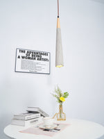 Concrete Pleated Pendant Lamp - Lamp Outdoor