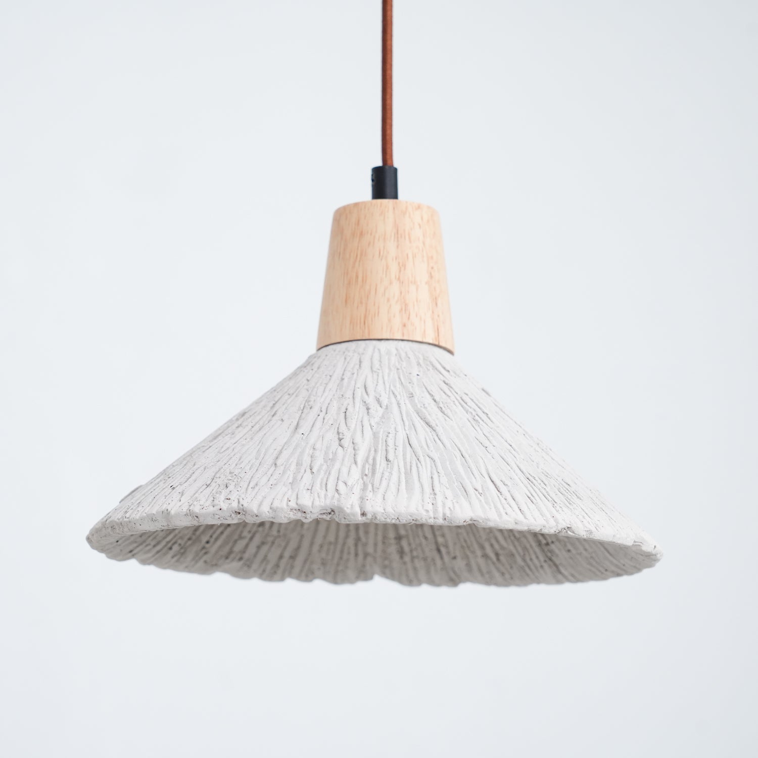 Concrete Pleated Pendant Lamp - Lamp Outdoor