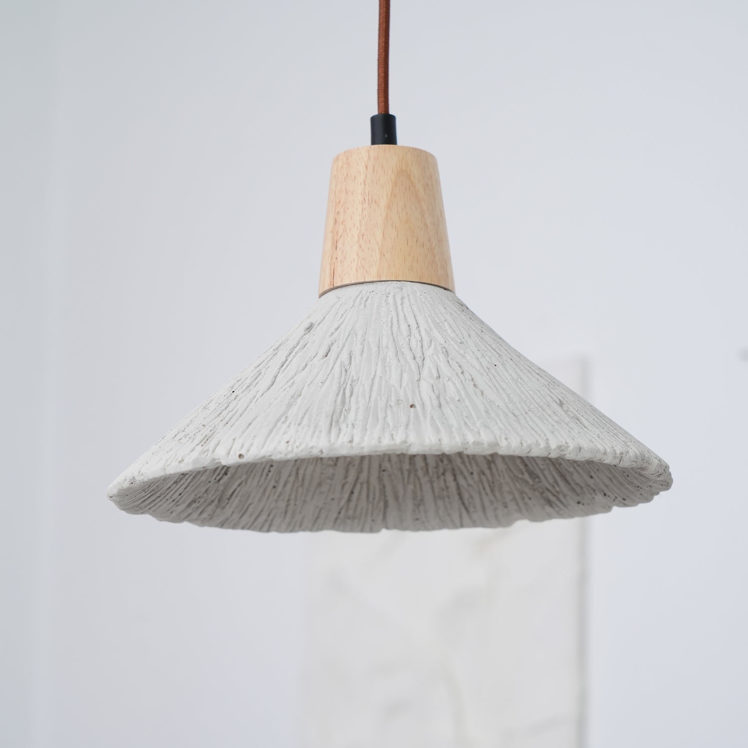 Concrete Pleated Pendant Lamp - Lamp Outdoor