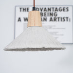 Concrete Pleated Pendant Lamp - Lamp Outdoor