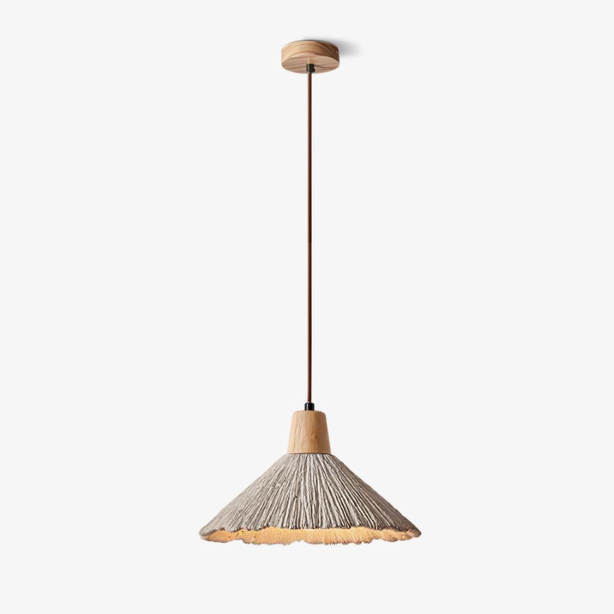 Concrete Pleated Pendant Lamp - Lamp Outdoor