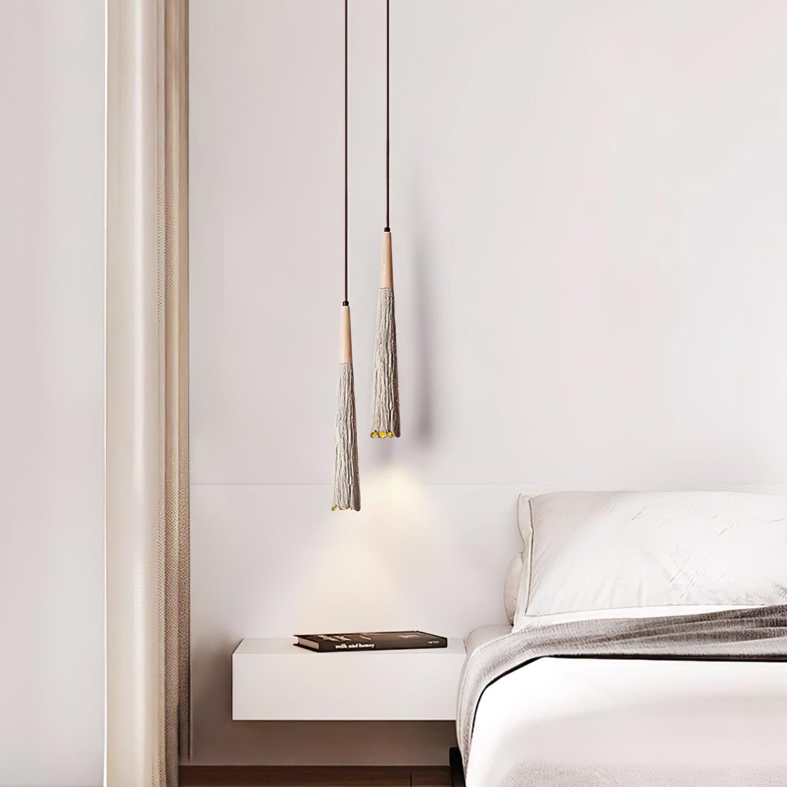 Concrete Pleated Pendant Lamp - Lamp Outdoor