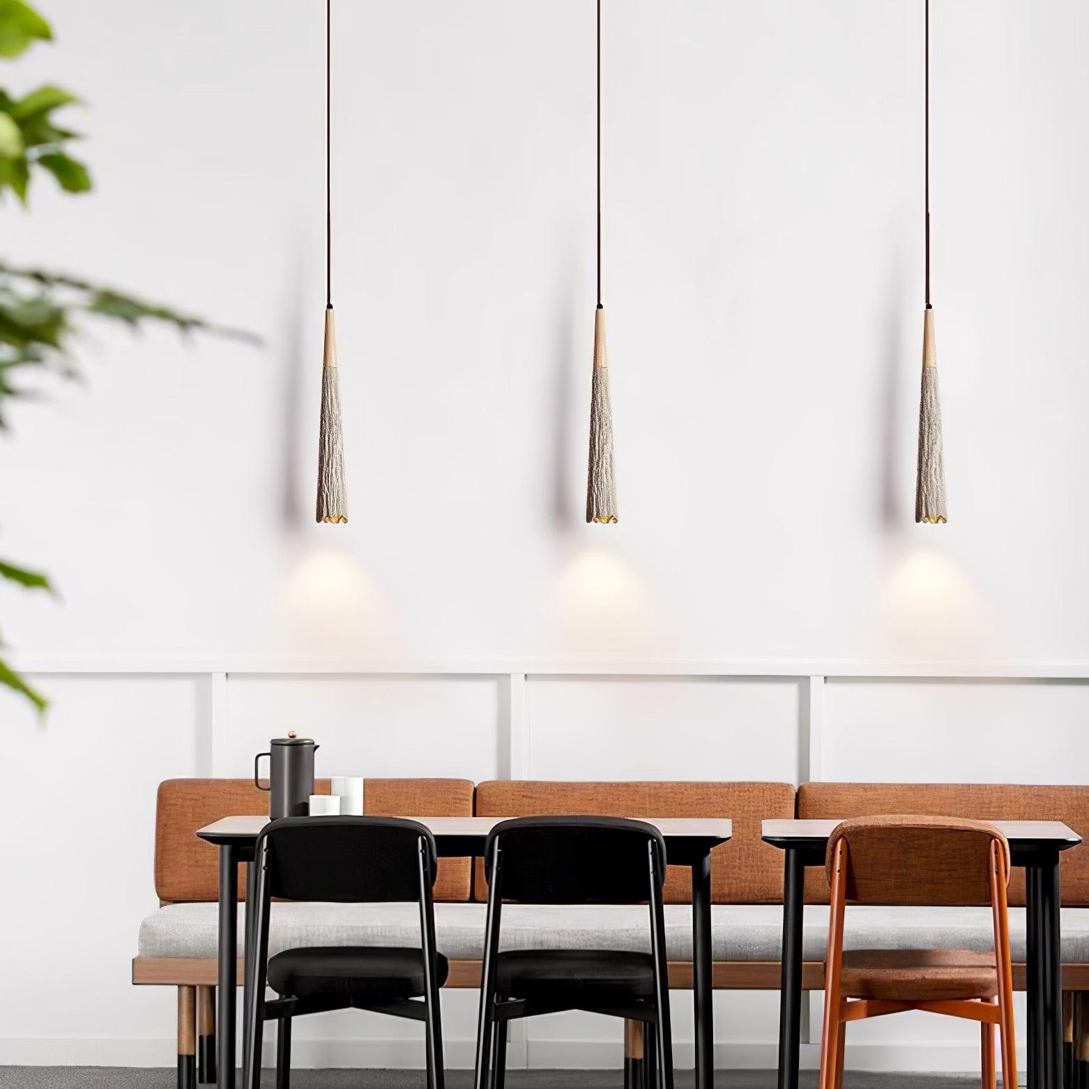 Concrete Pleated Pendant Lamp - Lamp Outdoor