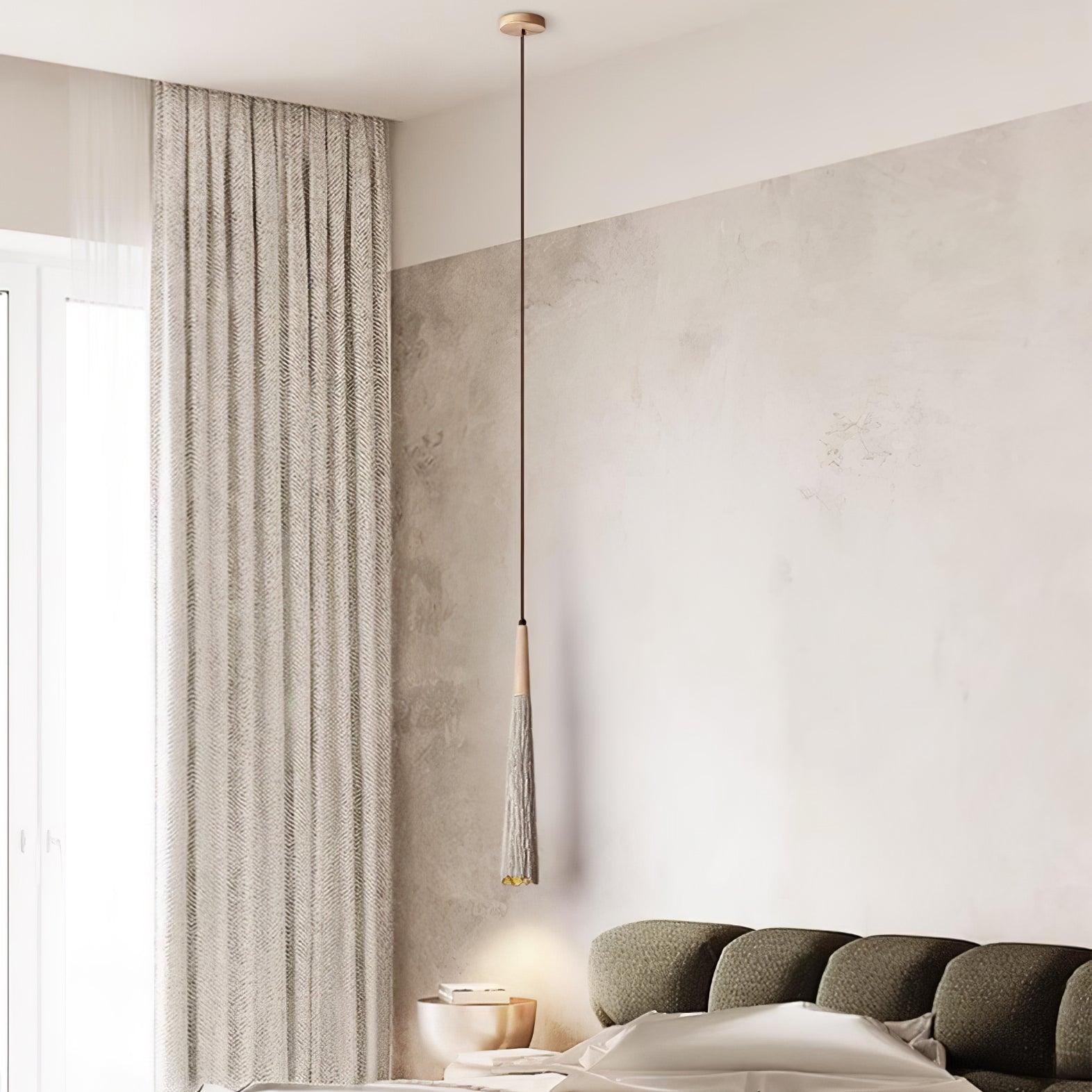 Concrete Pleated Pendant Lamp - Lamp Outdoor