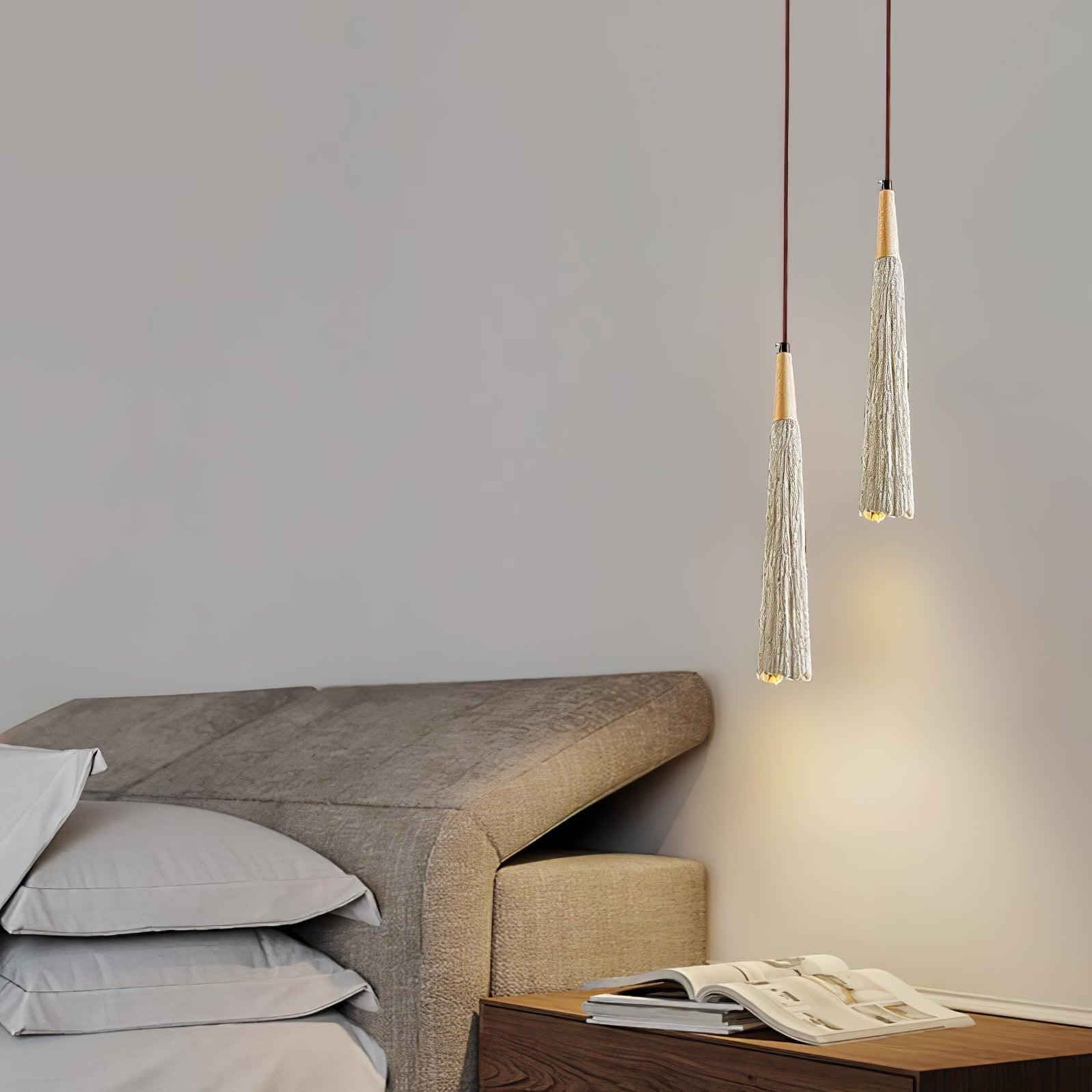 Concrete Pleated Pendant Lamp - Lamp Outdoor