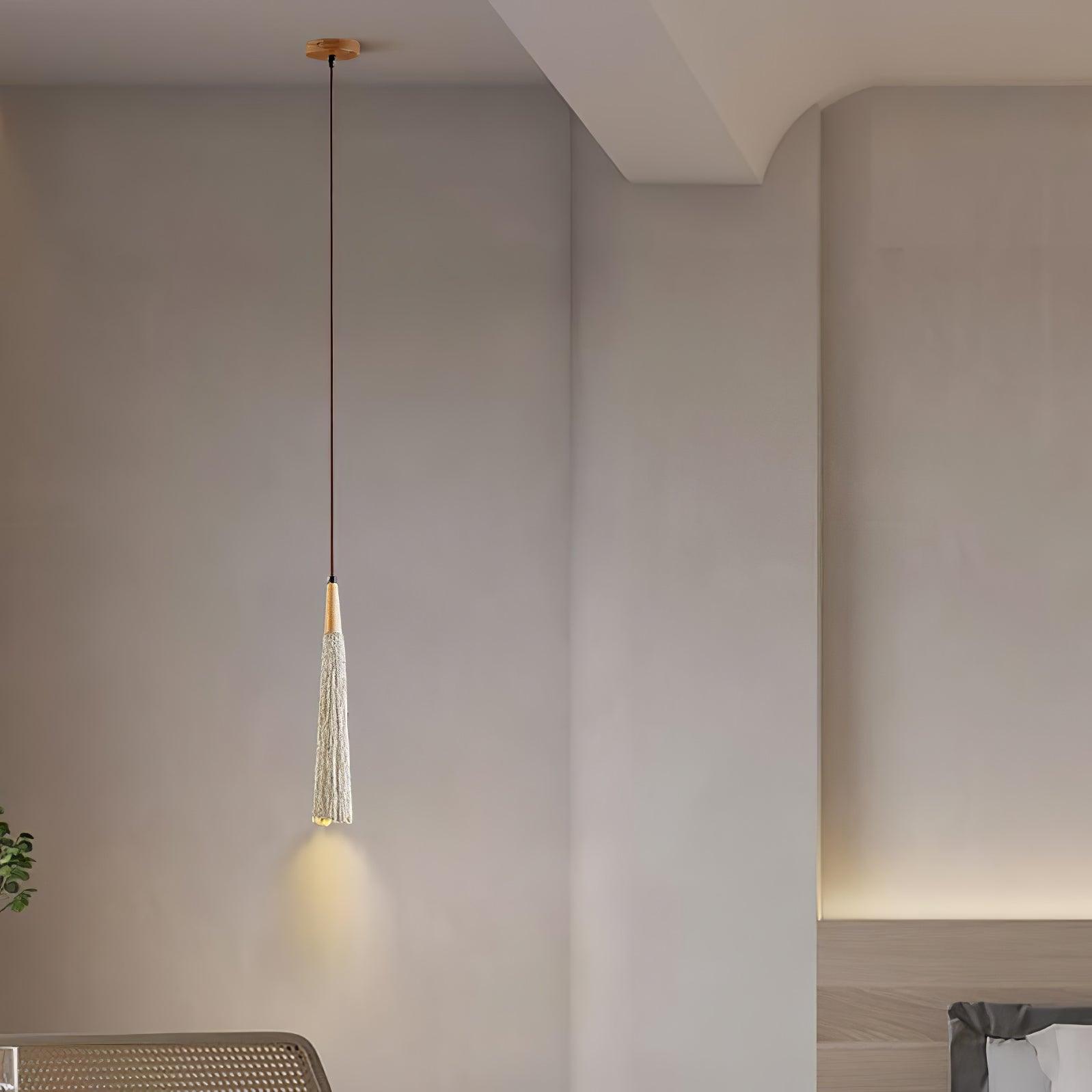 Concrete Pleated Pendant Lamp - Lamp Outdoor