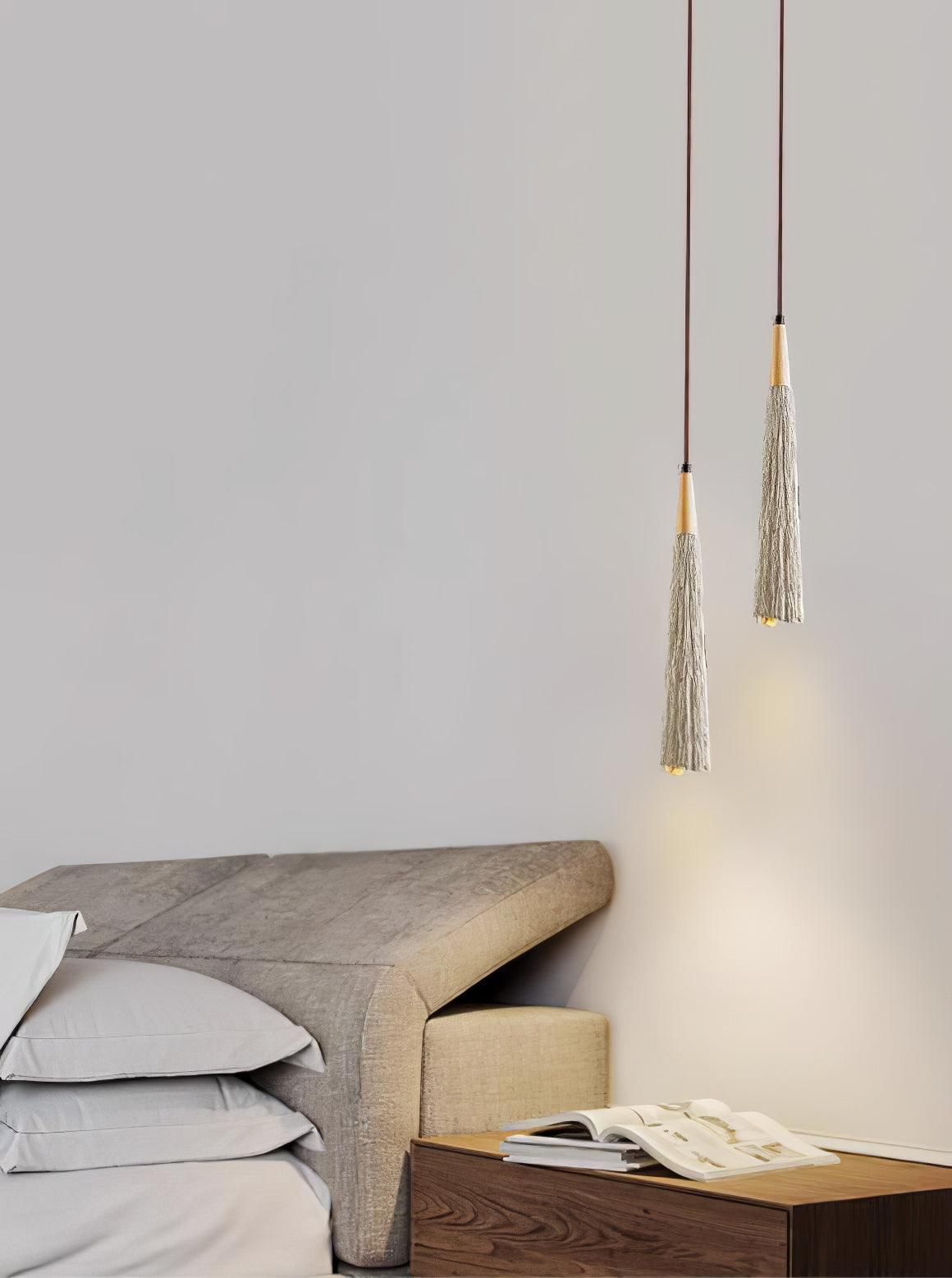 Concrete Pleated Pendant Lamp - Lamp Outdoor