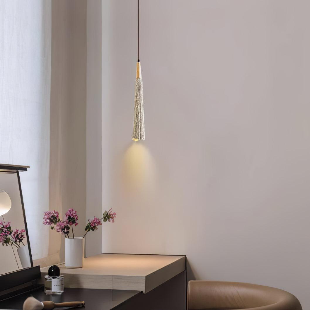 Concrete Pleated Pendant Lamp - Lamp Outdoor