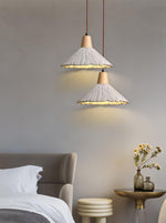 Concrete Pleated Pendant Lamp - Lamp Outdoor
