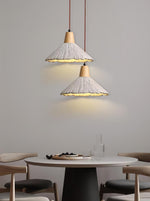 Concrete Pleated Pendant Lamp - Lamp Outdoor