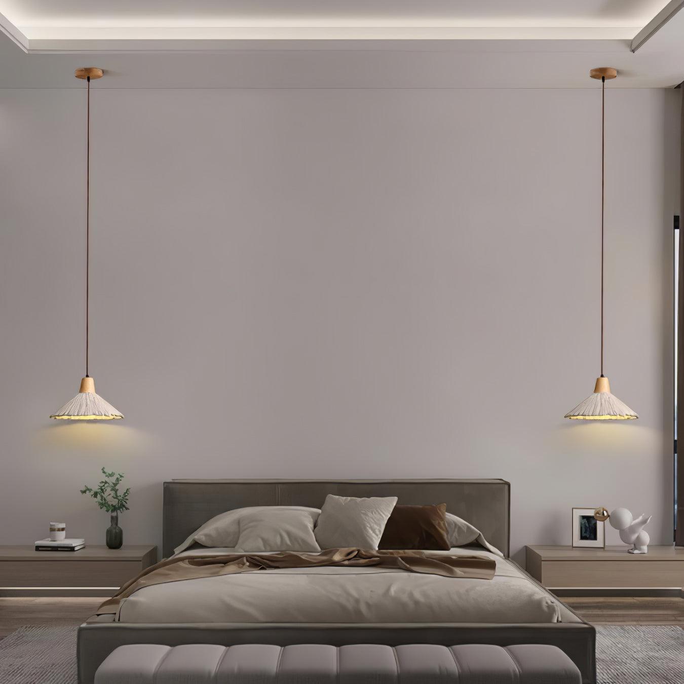 Concrete Pleated Pendant Lamp - Lamp Outdoor