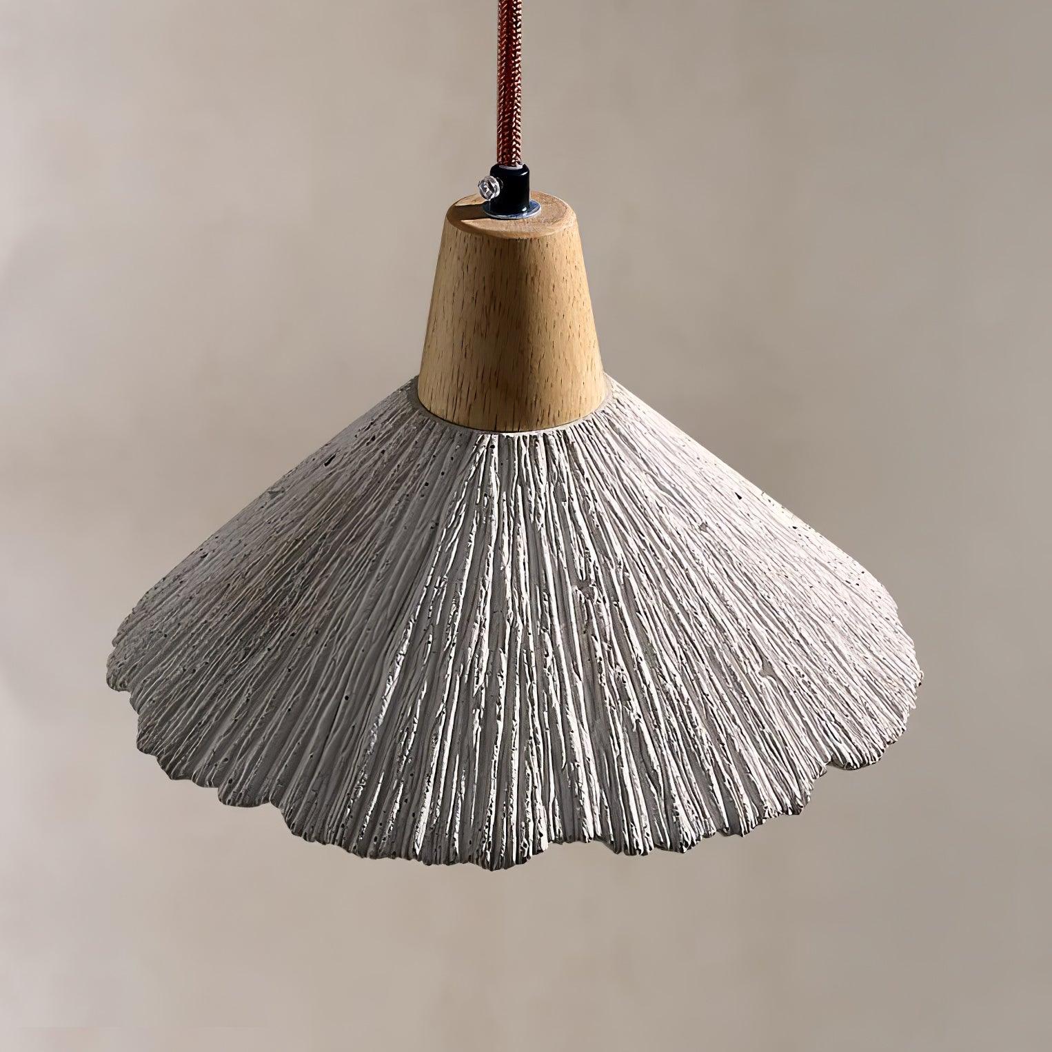 Concrete Pleated Pendant Lamp - Lamp Outdoor