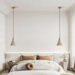 Concrete Pleated Pendant Lamp - Lamp Outdoor