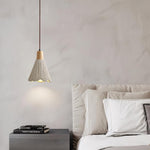 Concrete Pleated Pendant Lamp - Lamp Outdoor
