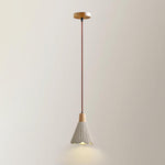 Concrete Pleated Pendant Lamp - Lamp Outdoor