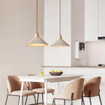 Concrete Pleated Pendant Lamp - Lamp Outdoor